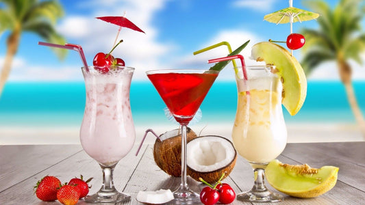 QUADRI MODERNI POSTER 100X70 COCKTAIL MARE SPIAGGIA LIDO ARREDO PINACOLADA