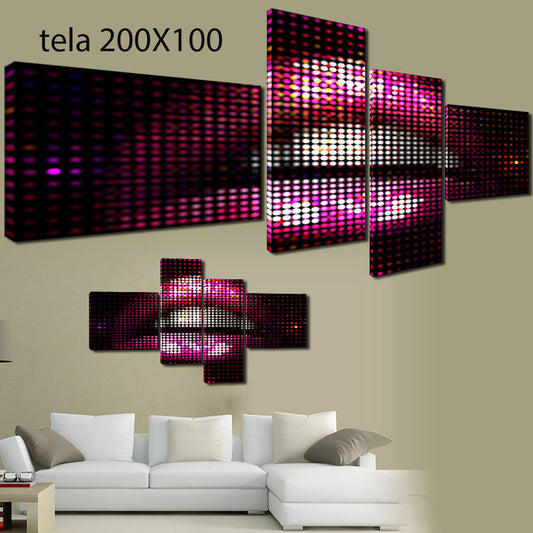 QUADRI MODERNI TELA 200x100 4pzLABBRA LIPS ARREDAMENTO ARREDO ARTE STILE