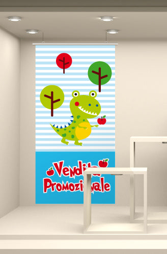 FONDALI  2X1 VETRINE COLORATE PREZZO NEGOZI BAMBINI SALDI STOCK DRAGO