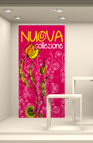 FONDALI 2X1 NUOVA COLLEZIONE PRIMAVERA ESTATE ALLESTIMENTO FIORI ASTRATTI