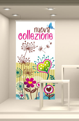 FONDALI 2X1 NUOVA COLLEZIONE PRIMAVERAESTATE ALLESTIMENTO VETRINE FIORI ASTRATTI