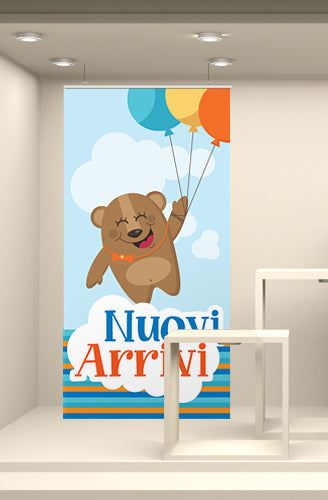 FONDALI  2X1 VETRINE COLORATE PREZZO NEGOZI BAMBINI SALDI STOCK  NUOVI ARRIVI