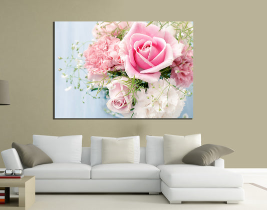 QUADRI MODERNI TELA XXL 200X125 FIORI ROSA LOVE AMORE NATURA ARTE ARREDO PUREZZA