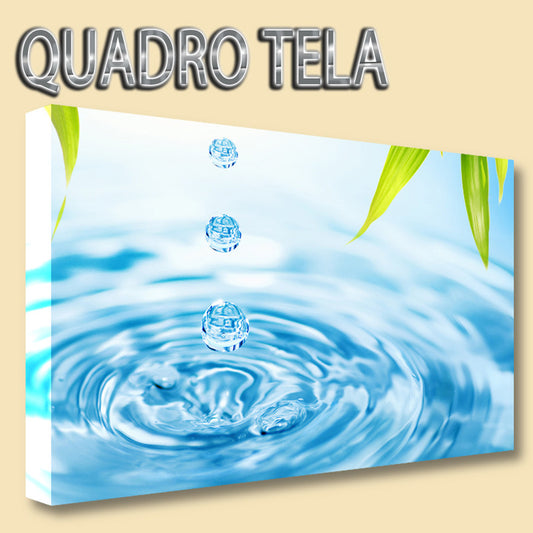 QUADRI MODERNI TELA XXL 200X125 ACQUA RELAX BENESSERE ARREDO ESTETICA MASSAGE