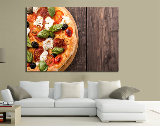 QUADRI MODERNI TELA XXL 200X125 PIZZA NAPOLETANA CIBO ARTE ITALIAN FOOD ARTE