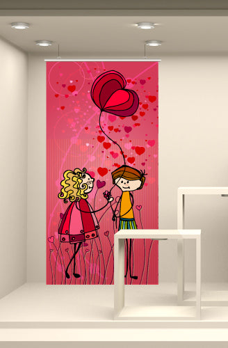 FONDALI SAN VALENTINO 2X1 INNAMORATI VETRINE COLORATE PREZZO AFFARE AMORE LOVE